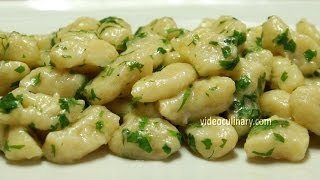 Potato Gnocchi No Egg  Italian Recipe  Video Culinary [upl. by Leahkim]