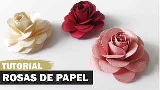 Como fazer uma rosa de papel [upl. by Leontine]