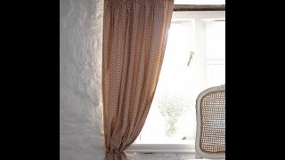 Sewing a simple lined curtain by Debbie Shore [upl. by Ehgit]