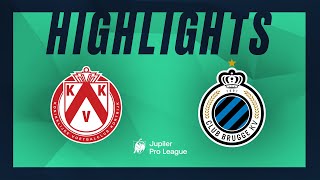 KV Kortrijk  Club Brugge hoogtepunten [upl. by Carmon687]