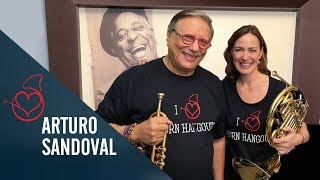 Arturo Sandoval on Sarah´s Horn Hangouts [upl. by Fredelia]