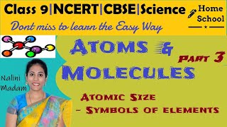 Atoms and Molecules Class 9 Science Part3 [upl. by Lugar838]