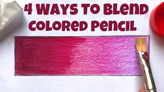 How To Blend Colored Pencil  Prismacolor  Easy Way [upl. by Hanny]