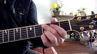 How to play  Anouk  Nobodys wife  guitar lesson [upl. by Ogires299]