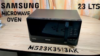 Samsung Microwave Oven 23L MS23K3513AK Unboxing And Review [upl. by Iegres385]