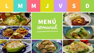 Menú Semanal  Comida en 30 minutos [upl. by Luby]