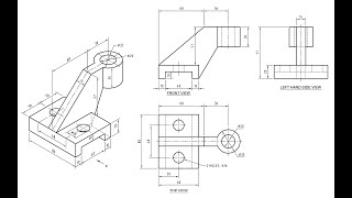 Orthographic Projection  Engineering drawing  Technical drawing [upl. by Neersan]