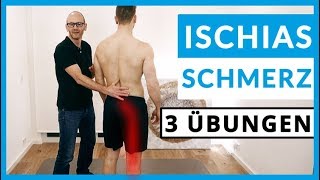 Ischiasschmerzen loswerden 3 SOFORTÜbungen [upl. by Eedyaj]