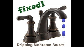 Remove Handles amp Fix Your Dripping Bathroom Faucet [upl. by Nanis]