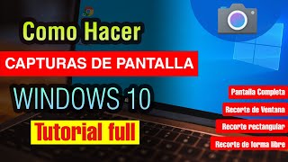 Cómo hacer una Captura de Pantalla en pc Windows 10 [upl. by Nalad]