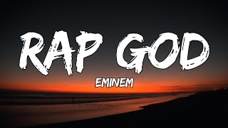 Eminem  Rap God Lyrics [upl. by Azerila124]