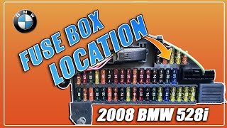 BMW 5 series Fuse Location 528i 530i 525i 535i E60 E61 20032010 [upl. by Melly861]