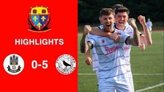 Caerleon 05 Cwmbrân Town  Gwent FA Senior cup  Quarter final highlights [upl. by Chenee41]