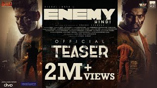 Enemy Hindi  Official Teaser  VishalAryaPrakash Raj  Anand Shankar  Vinod  Thaman Sam CS [upl. by Aciamaj]