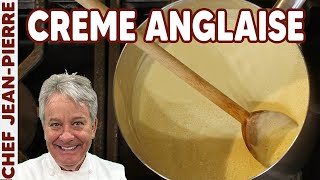 White Chocolate Cream Anglaise  Chef JeanPierre [upl. by Gowrie]