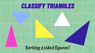 Classifying Triangles 5th Grade Math Lesson explained visually [upl. by Derr345]