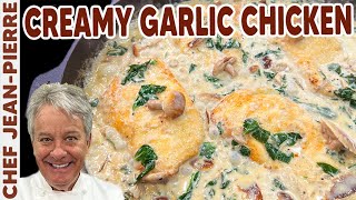 Creamy Garlic Chicken  Chef JeanPierre [upl. by Rorke72]