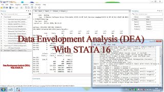 Data Envelopment Analysis DEA With STATA 16 [upl. by Ative261]