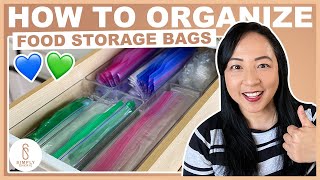 3 Tips on How to Organize Food Storage Bags [upl. by Neerbas]