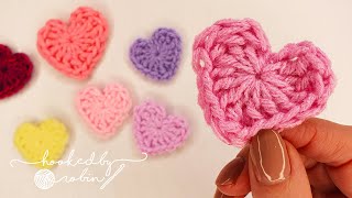 How to Crochet a Heart in just 2 MINUTES ❤ [upl. by Florette147]