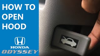 How to open hood  Honda Odyssey  CRV  Pilot [upl. by Eralc596]