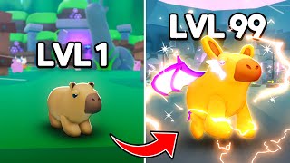 I Upgraded From NOOB to MAX LEVEL Capybara Evolution in Roblox [upl. by Essilrahc]