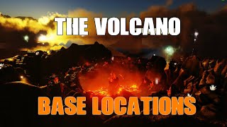 ARK quotThe Volcanoquot LAND AND CAVE BASE LOCATIONS  VANGUARD ARK CLUSTER [upl. by Hillell]