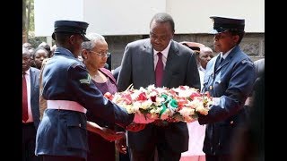 President Uhuru leads family to honour Mzee Jomo Kenyatta [upl. by Ahsatan]