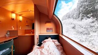 22 Hours on Japan’s Snowiest FirstClass Sleeper Train  🇯🇵 Sunrise Express [upl. by Hall]