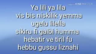 Yalili yalila lyrics song [upl. by Huttan]