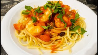 GAMBERI AL POMODORO how to cook shrimps in spicy tomato sauce the Italian way [upl. by Petronia]