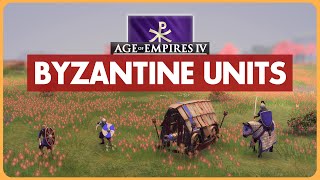 All NEW Byzantine Units in AoE4 [upl. by Etka900]