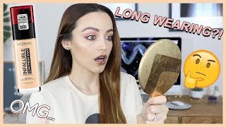 LOREAL INFALLIBLE FRESH WEAR FOUNDATION WEAR TEST [upl. by Kelila]