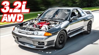 Skyline R32 GTR 32L Stroker First Test Drive AWD RB30  PPG Sequential Trans [upl. by Adaliah]