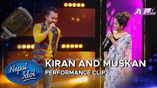 AAGE AAGE TOPAI KO GOLA  KIRAN AND MUSKAN  NEPAL IDOL SEASON 3  AP1HD [upl. by Brittany]