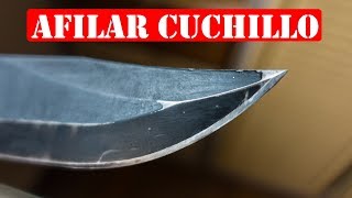 Cómo Afilar Un Cuchillo Al Extremo  Filo Que Afeita [upl. by Ahsito954]