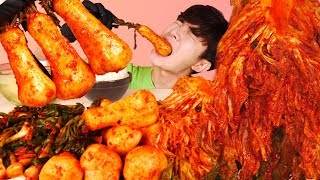 ENG SUBVery Delicious Korea Food Kimchi6 KindsMukbang🍚Korean ASMR 후니 Hoony Eatingsound Realsoun [upl. by Nickolai]