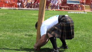 Daniel Mckim  World Champion  Caber Toss  The clock strikes 12 [upl. by Nilya]