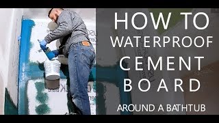 How to Waterproof Cement Board [upl. by Cirle]