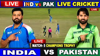 🔴Live IND vs PAK 5th ODI Dubai  Live Scores amp Commentary  India vs Pakistan  2nd Innings [upl. by Yug905]