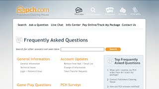 Learn all about the PCH Frequently Asked Questions FAQ Site [upl. by Yerdna]