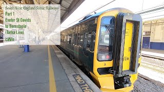 Exeter St Davids to Barnstaple Tarka Line train trip [upl. by Ecire]