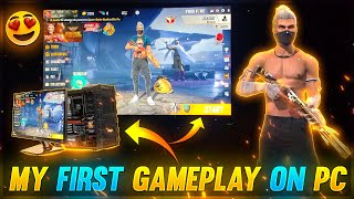 MY FIRST GAMEPLAY ON PC FREE FIRE [upl. by Retsevlys]