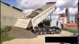 Trucks Tipping Over Compilation [upl. by Ennazor26]