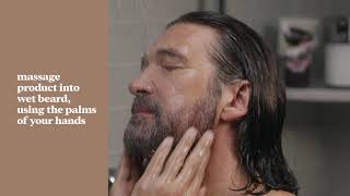 How To Use Control GX Beard Wash  Just for Men [upl. by Coppinger]