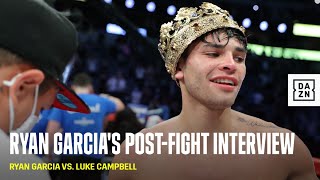 Ryan Garcia Calls Out Gervonta Davis amp Devin Haney After KOing Luke Campbell [upl. by Eeresid]