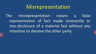 Misrepresentation [upl. by Sparky]