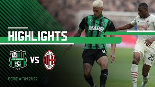 SassuoloMilan 03  Highlights 202122 [upl. by Ellertal]