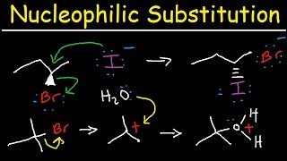 Nucleophilic Substitution Reactions  SN1 and SN2 Mechanism Organic Chemistry [upl. by Joye]