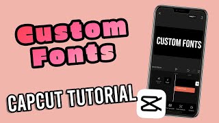 How to Add Custom Font in CapCut [upl. by Trawets228]